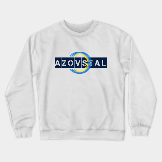 Save Azovstal! Save Mariupol! Ukraine! Crewneck Sweatshirt by TigrArt